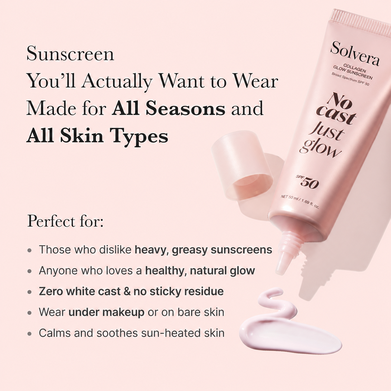 No Cast Just Glow Collagen Sunscreen