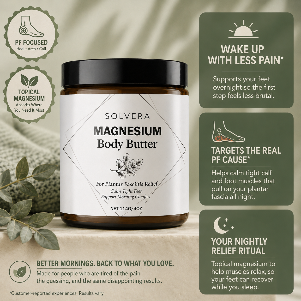 Sole Ease Magnesium Body Butter