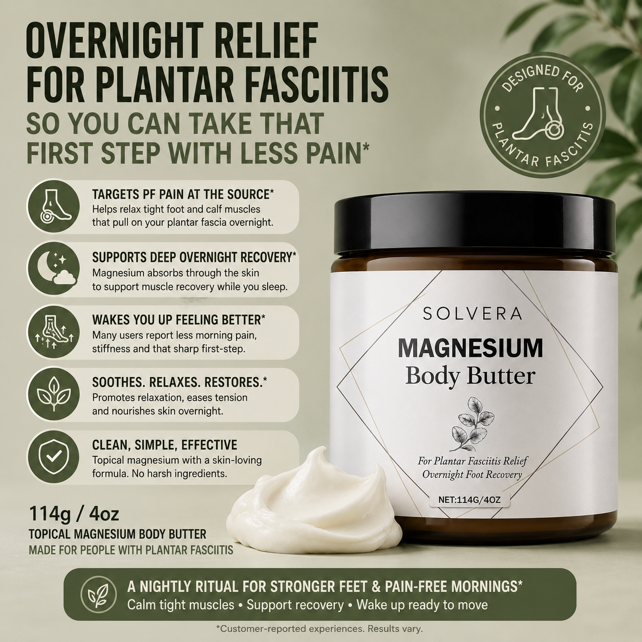 Sole Ease Magnesium Body Butter