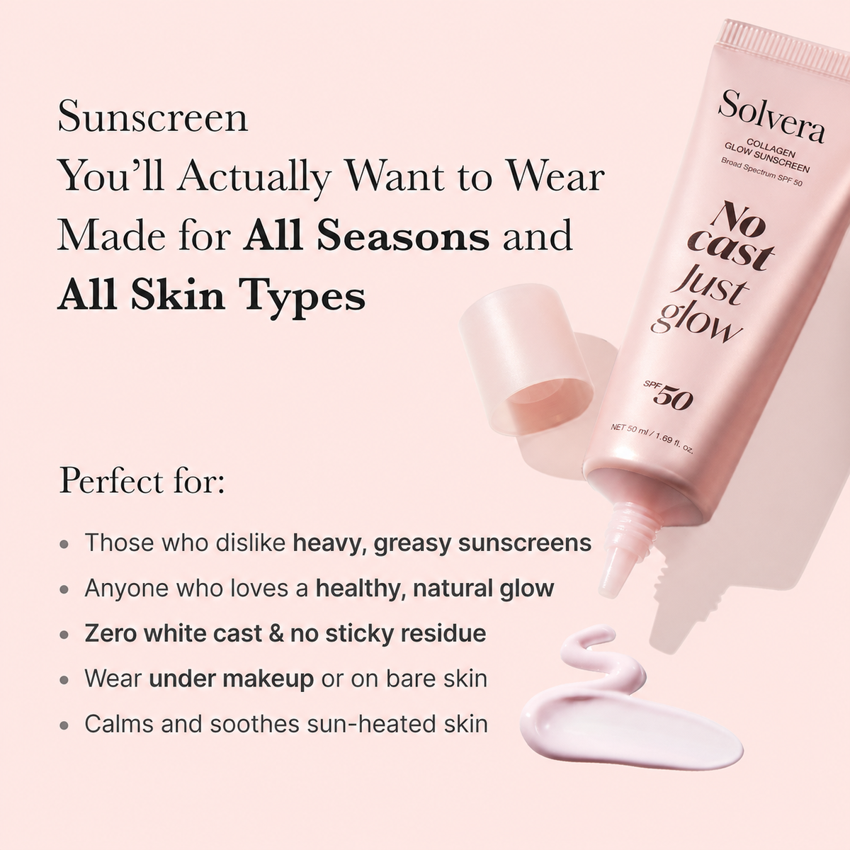 No Cast Just Glow Collagen Sunscreen