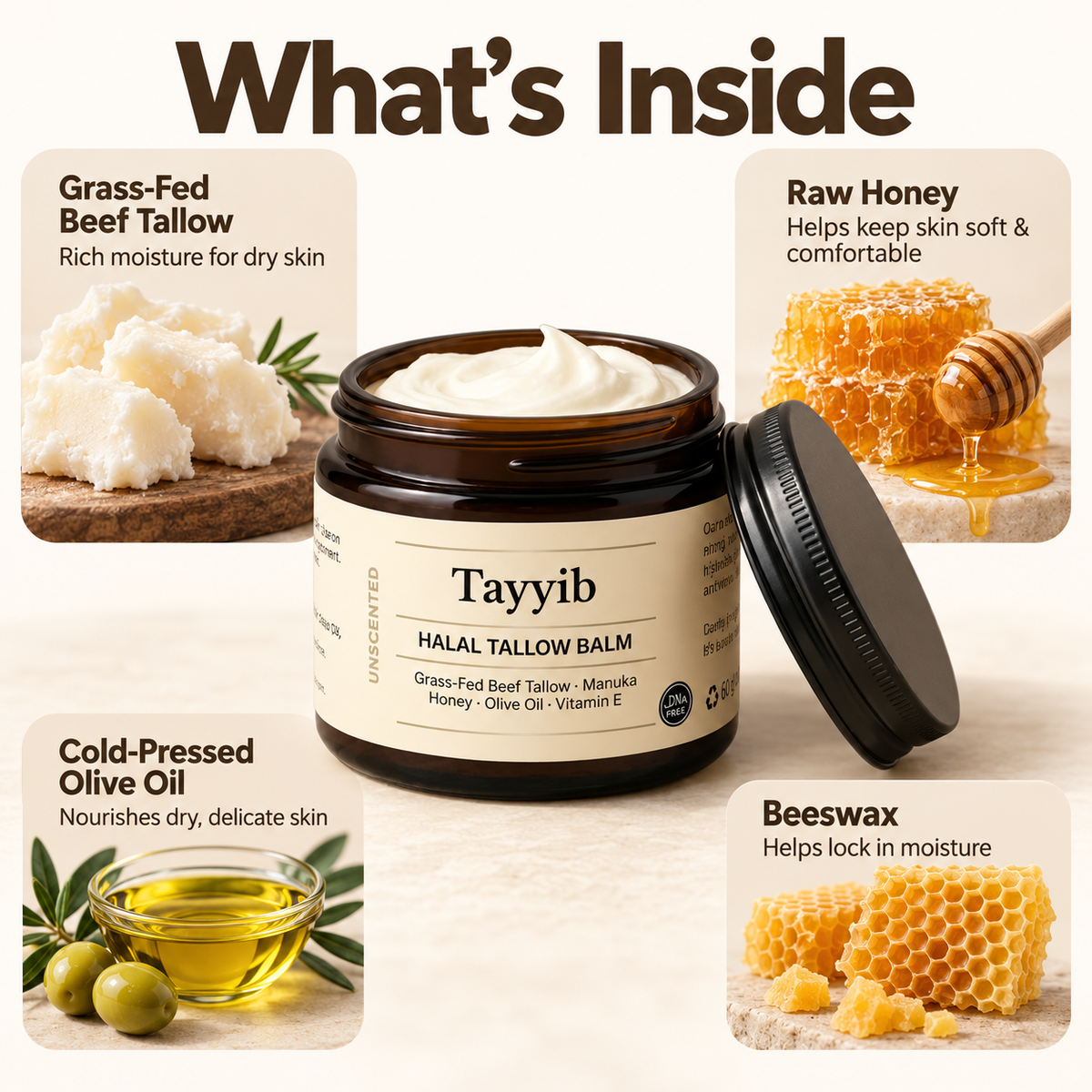 Tayyib Halal Tallow Balm