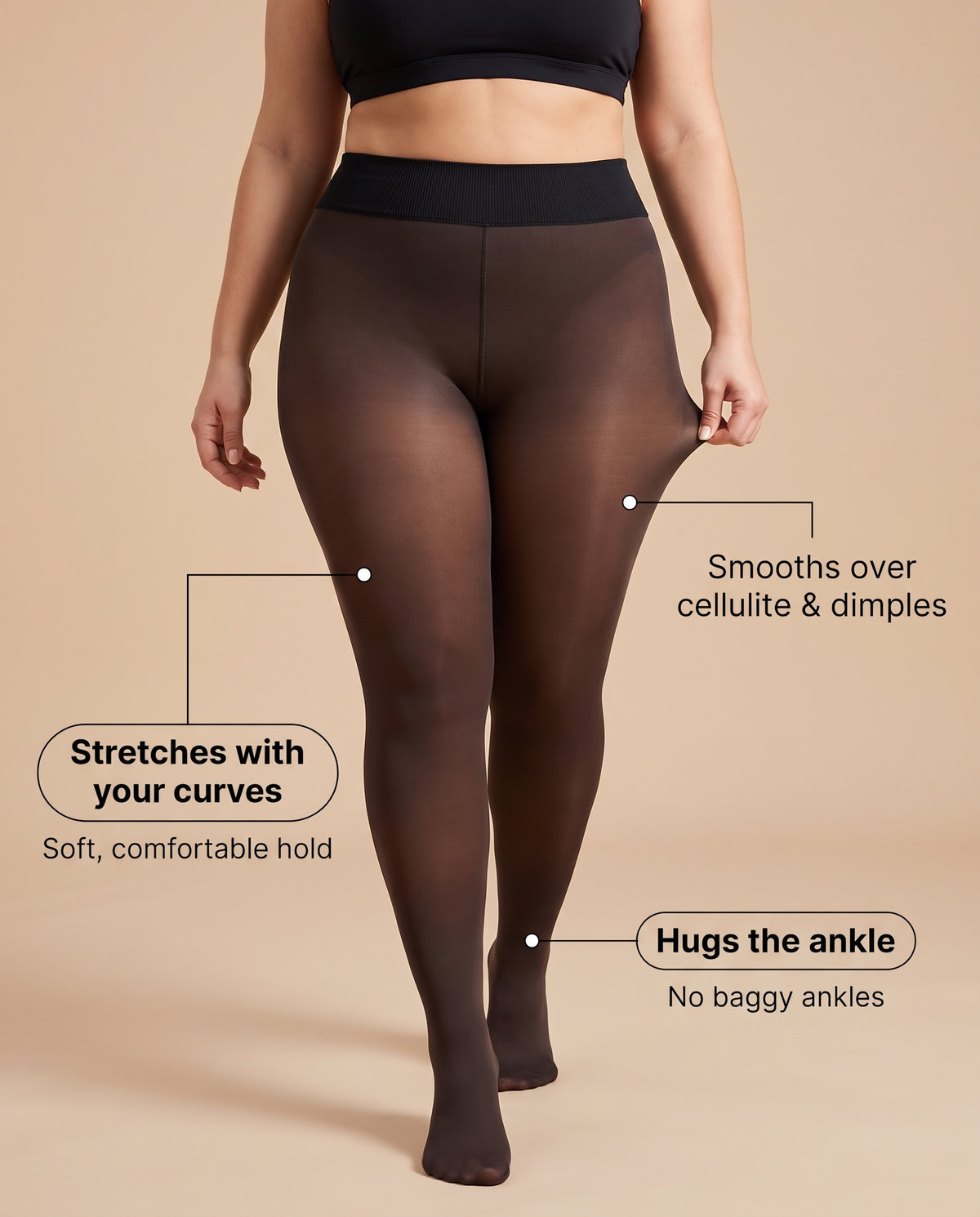 Fleeced Smoothing Leggings