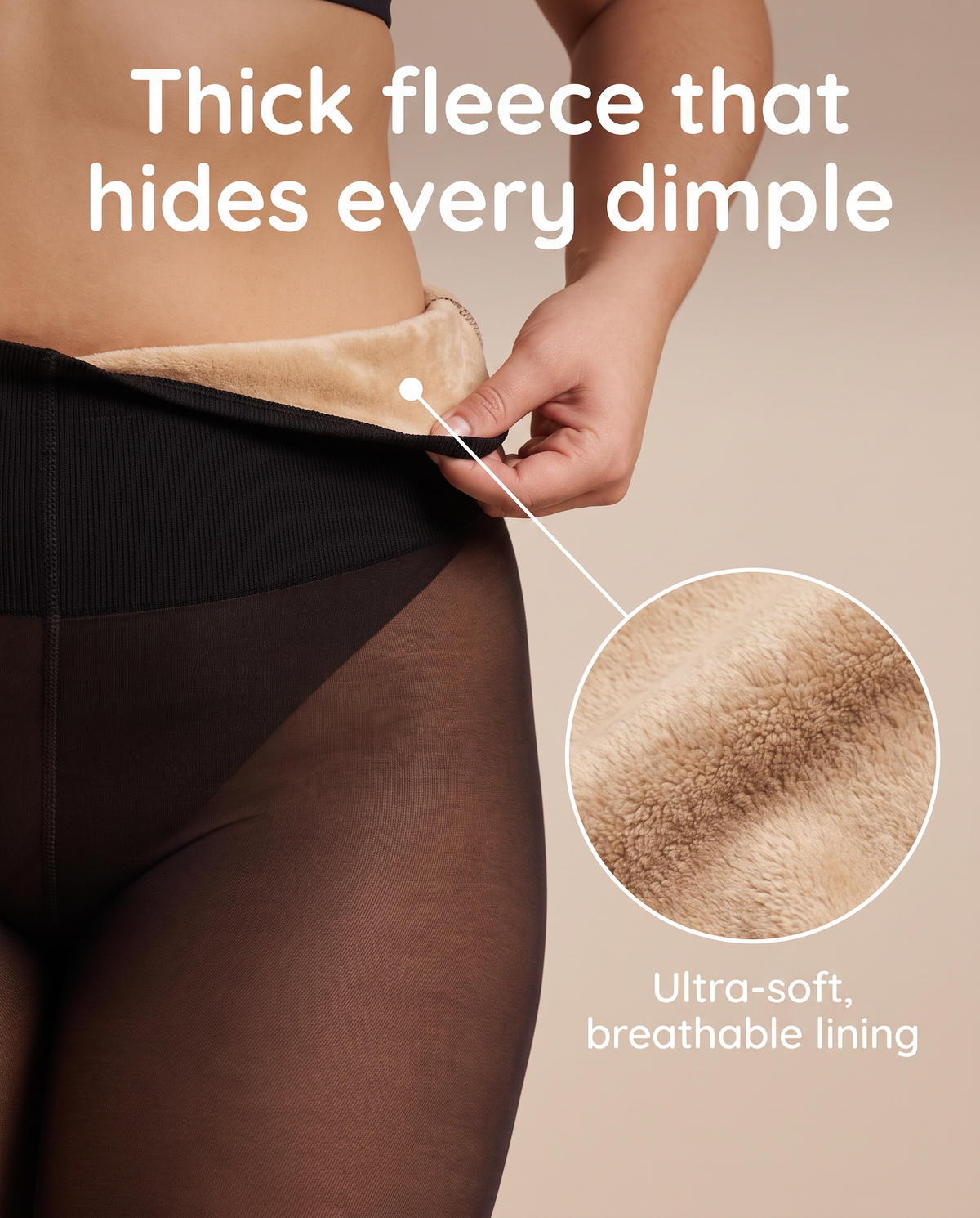 Fleeced Smoothing Leggings